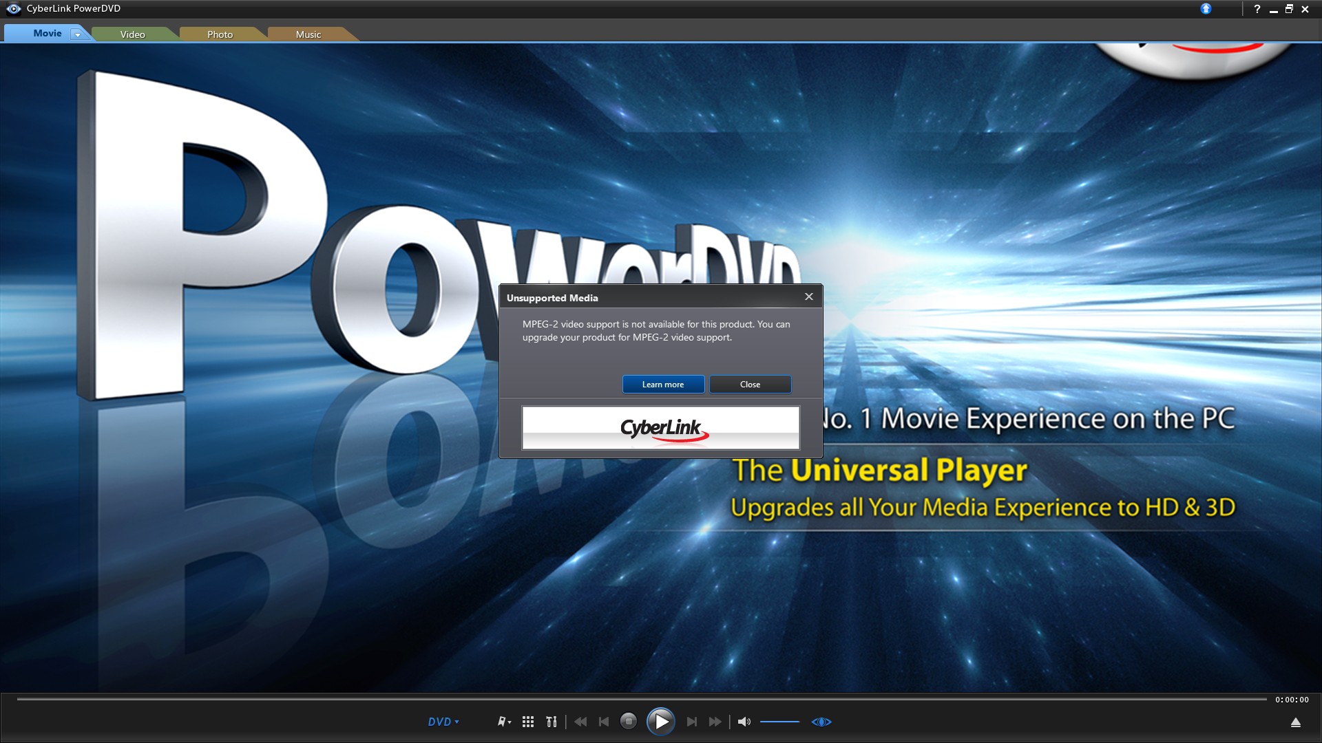 Cyberlink power media player windows 10
